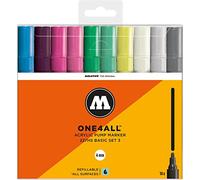Molotow One4All 227HS Marqueurs acryliques très couvrants et permanents, résistants aux UV, pour presque tous les supports