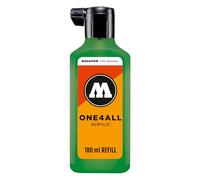 Molotow One4All 256 Recharge acrylique 180 ml (encre pour remplir les marqueurs acryliques, haute couverture et permanente, séchage rapide, pour presque toutes les surfaces) 256 vert trèfle