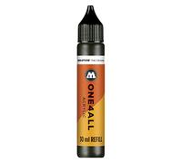 Molotow ONE4ALL Recharge acrylique, couleur 223, noir métallisé, 30 ml, encre pour marqueur permanent