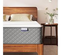 MOLPHIT Matelas 140x200 Épaisseur 25cm Certifié Oeko-TEX, Moyenne Ferme H3 Matelas 1 Personne Hybride à Ressorts Ensachés Indépendant en Mousse à Mémoire de Forme