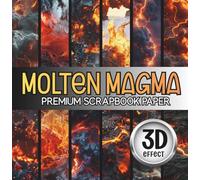 Molten Magma 6x6 Scrapbook Paper Pad - 24 Sheets Vibrant Volcanic Pattern Collection: Single Sided 6 Inch Square Bright Artistic Decorative Craft Paper For Card Making And Junk Journaling
