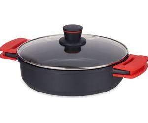 MOLTEN marmite basse avec revêtement antiadhésif avec couvercle, Ø 28 cm