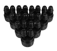 MOLUCKFU 10 Pièces Adaptateur à Double Tubulure 3/4 vers 1/4, Raccords de Tuyau d'Arrosage ABS Noir, Verrouillage Sécurisé, pour Robinets de Jardin, Misting et Irrigation Automatique