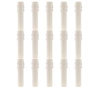 MOLUCKFU 15 Pièces Manchon de Bougie en Plastique Blanc, Forme Goutte, | Installation Facile, Usage Polyvalent, Anti-goutte, Accessoire pour Lustre et Lampe, Finition Discrète