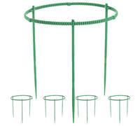 MOLUCKFU 15 Pièces Tuteur pour Fleurs de Jardin, Support Vert en Plastique | Sturdy, Pratique, Ne Se Déforme Pas Facilement, pour Petits Pots, Jardin et Maison