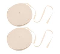 MOLUCKFU 2 Rouleaux Bande de Reliure en Coton Beige, 45m par Rouleau | Tissu Tissé Non Blanchi, Surface Douce Papier, Renfort des Dos et Conservation