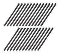 MOLUCKFU 25 Pièces Bâton de Fusain de Croquis 7-9mm Noir en Carbone