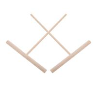 MOLUCKFU 2pièces Grattoir à Aliments Bois Naturel T pour Crêpes et Omelettes Étaleur de Pâte Multifonction pour Cuisine Maison Adapté Cuisson sur Plaque Électrique et Grill