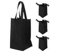MOLUCKFU 4pièces Fourre-Tout Réutilisable pour Bouteilles de Vin avec Poignée de Transport pour Bière ou Whisky pour Cadeaux de Noël