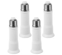 MOLUCKFU Adaptateur de E27 à Douille en Métal Ampoule Prise et PC, Rallonge Pratique Structure Raisonnable, Lot de 4 Pièces pour Éclairage Extérieur