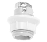 MOLUCKFU Douille de Lampe Matériau Céramique Blanc Solide en Céramique E14 Filetage Complet et Anneau Simple Compatible pour Réparation et Kit de Fabrication de Lampes