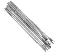 MOLUCKFU Fourchette à Huitres Multifonctions en Acier Inoxydable Argenté, Outil Réutilisable pour Fruits de Mer et Cure-Noix, Lot de 10 Pièces Forme Fourchette