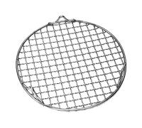 MOLUCKFU Grille de Barbecue Ronde Multi-Usage Pieds Résistante à la Chaleur en Acier Inoxydable Support Robuste pour Barbecue et Fête en Plein Air pour Steak et Aliments