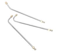 MOLUCKFU Kit D'extension Fête Estivale pour Nettoyeur Haute Pression 3pcs en Acier Inoxydable avec Rallonge de Lance 90 Degrés pour Outils de Nettoyage de Gouttières
