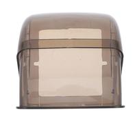 MOLUCKFU Protecteur de prise murale extérieur en plastique noir, boîtier pliable anti-pluie, installation simple, idéal pour salle de bain et jardin