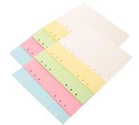 MOLUCKFU Recharge de Papier Ligné Coloré A5 6 Trous, 2 Sets de 100 Feuilles en Papier, pour Carnet Scolaire et Scrapbook Polyvalent