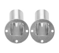 MOLUCKFU Support Tringle Rideaux en Acier Inoxydable Résistant à l'usure 201, 2pcs Fixation Murale Solide pour Tringle de Penderie Angle 90° pour Chambre