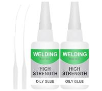 MOLZINY 2 Pièces Colle Huileuse À Haute Résistance Pour Le Soudage Welding High-Strength Oily Glue Super Colle Universelle Super Colle Universelle Imperméable Pour Bois Plastique Céramique Métal
