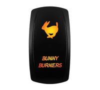 Momentané Bouton Interrupteur à bascule orange 12 V-24 V, étanche, 20 A, lumière ambre, pour voiture, bateau, VTT, camping-car, machine automatique