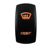 Momentané Bouton Interrupteur à bascule orange 12 V-24 V, étanche, 20 A, lumière ambre, pour voiture, bateau, VTT, camping-car, machine automatique