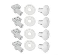 Momfin C-65 Kit de rechange pour essieu de roue arrière et rondelle pour nettoyeur de piscine Polaris compatible avec les modèles 180/280/EC65, matériau ABS blanc, idéal pour la natation résidentielle