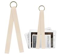 momgyaamz Porte Document Mural, Organisateur Mural pour Documents, Magazines et Dépliants, Rangement Suspendu, Porte Revue en Cuir, Porte Brochure Mural, trieur murale Beige, 1 Pièce