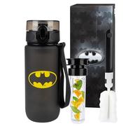 MOMO WAY DC Comics Batman Tritan Bouteille D'eau Sans BPA Bouteille De Sport à Boire Réutilisable Gourde Pour École Vélo Fitness Enfants Batman 600ml