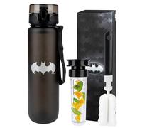 MOMO WAY DC Comics Batman Tritan Bouteille D'eau Sans BPA Bouteille De Sport à Boire Réutilisable Gourde Pour École Vélo Fitness Enfants Batman 1000ml