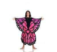 Momonga - Sweat à capuche papillon - Couverture portable avec trous pour les mains et les bras - En microfibre de viande - Idée cadeau pour homme et femme - Sweat à capuche surdimensionné 120 x 120 cm