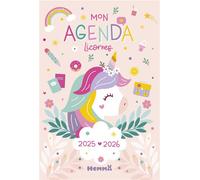 Mon agenda licornes 2025-2026 - Carotte Et Compagnie - Hemma - relié - Agenda