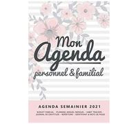 Mon Agenda Personnel & Familial - Agenda Semainier 2021: Budget Familial Planning Annuel/Mensuel Habit Tracker Journal De Gratitude Répertoire Identifiants Et Mots De Passe En Français