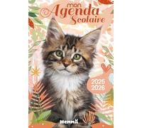 Mon agenda scolaire 2025-2026 - Chat - année scolaire 2025-2026 - 8 ans