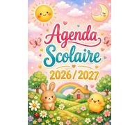Mon Agenda Scolaire Kawaii 2026-2027: Une Page pour 2 Jours | Août 2026 à Juillet 2027 | Calendrier Annuel, Vacances Scolaires, Emploi du Temps, To Do & Contacts