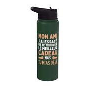 Mon Ami J'ai Essayé De Trouver Le Meilleur Des Cadeaux Amis Stainless Steel Insulated Water Bottle