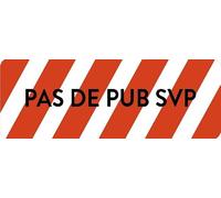 Mon Blason - AUTOCOLlaNT STOP PUB, DITES OUI AU NON ! Voiture - 9.8 x 4.5 cm - Fabriqué en France