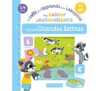 Mon cahier d'autocollants spécial Grandes lettres (PS/MS) - Je colle et j'apprends avec Larousse - Collectif - Larousse - broché - Scolaire / Universitaire