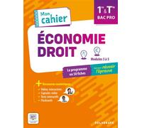 Mon cahier d'Économie-Droit 1re, Tle Bac Pro (2025) - Pochette élève Le programme en 50 fiches - Lucas Sanz-Ramos - Delagrave - broché - Scolaire / Universitaire