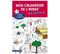 Mon calendrier de l'Avent à colorier - Année C - Anne-Charlotte Larroque - Tequi - broché - Document jeunesse dès 3 ans