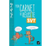 Mon carnet de réussite SVT 5e, 4e, 3e : 2024