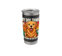 Mon chien pense que je suis toujours dans la cuisine Gobelet isotherme en acier inoxydable double paroi