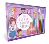 Mon coffret créatif - Mangas: Un livre de coloriage, 5 feutres et des stickers
