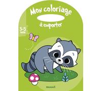 Mon coloriage à emporter - Raton laveur - Album à colorier avec poignée - Dès 3 ans