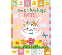 Mon coloriage pastel (Pâques) - Stickers offerts - Collectif - Hemma - broché - Document jeunesse