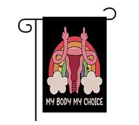 Mon Corps, Mon Choix Contre Le Défilé Du Projet De Loi Sur Le Rythme Cardiaque, Doigt D'Honneur À L'Utérus Drapeau De Cour 30X45Cm Bannières Double Face Suspendre Drapeau Pour Clubs Extérieure