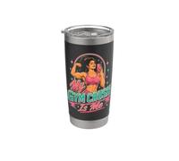 Mon coup de cœur pour la gym, c'est moi qui soulève une flexibilité confiante Gobelet isotherme en acier inoxydable double paroi