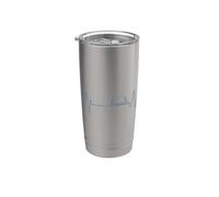 Mon cœur bat pour la lecture Gobelet isotherme en acier inoxydable double paroi