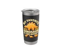 Mon dinosaure préféré est The Nugget - Funny Food Dino Nuggets Gobelet isotherme en acier inoxydable double paroi