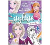 Mon Grand Carnet De Styliste Disney La Reine Des Neiges Anna Et Elsa - Avec Stickers