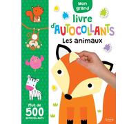 Mon grand livre d'autocollants - Les animaux Plus de 500 autocollants - Charly Lane - Kimane - broché - Document jeunesse
