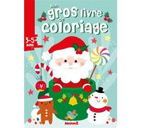 Mon gros livre de coloriage (Père Noël dans tasse) - Collectif - Hemma - broché - Document jeunesse